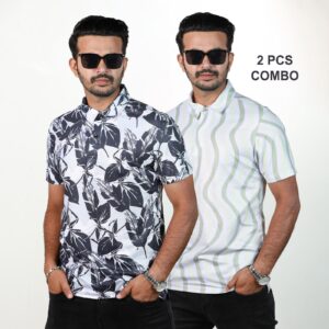 02 Pcs Sublimation Printed Polo Shirt (Combo Pack)-26160P